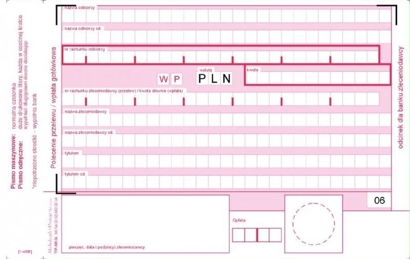 Polecenie przelewu MP A6 2-odc. 80k 1+1 kopia