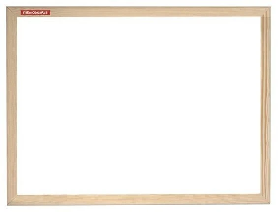 Tablica suchościeralna magnetyczna 40x60 w ramie drewnianej MEMOBOARDS