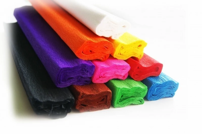 Bibuła marszczona MIX A 10 kol 25x200