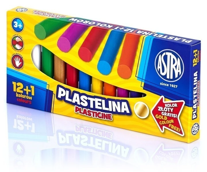 Plastelina 12 kol ASTRA + 1 GRATIS