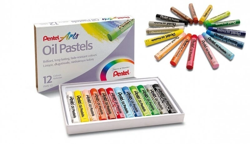 Pastele olejne PENTEL 12 kolorów