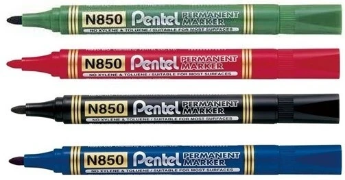Marker permanentny Pentel N850 okrągła końcówka 4 kolory