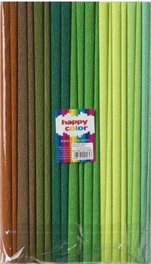 Bibuła HAPPY COLOR 25x200 MIX 5 tonacja zielona