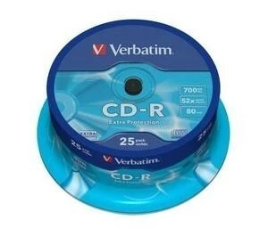 Płyta CD-R 700MB Verbatim 52xCake'25szt 43432