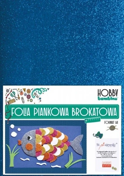 Folia piankowa Bambino Hobby BROKATOWA 10 arkuszy