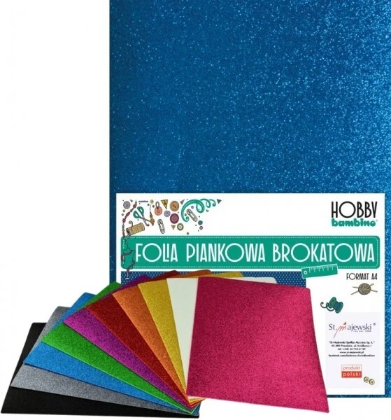 Folia piankowa Bambino Hobby BROKATOWA 10 arkuszy