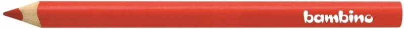 Kredka trójkątna gruba BAMBINO CZERWONA