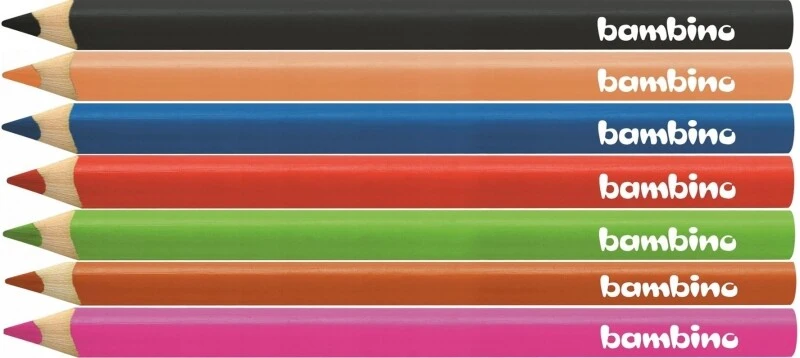 Kredka trójkątna gruba BAMBINO CZARNA