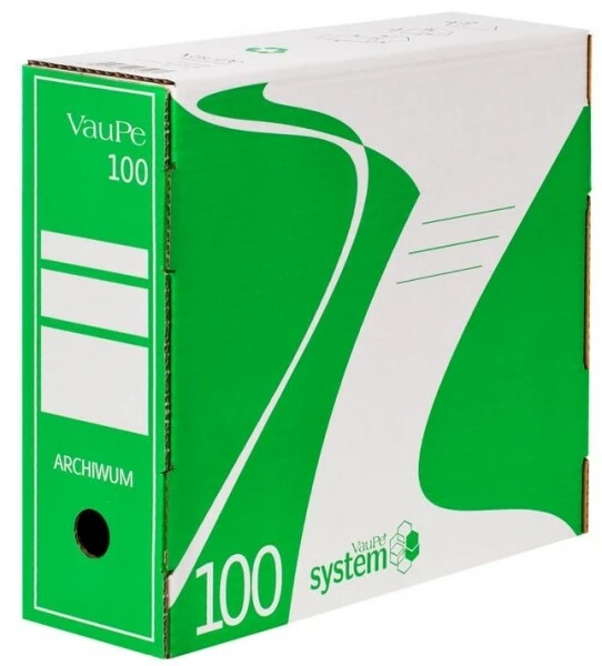 Karton archiwizacyjny A4 VauPe 100mm zielony
