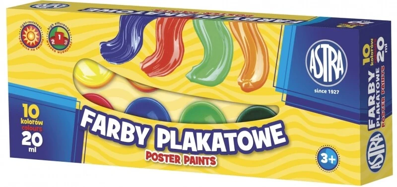 Farby plakatowe ASTRA 10 kol 20ml