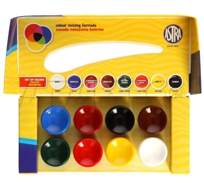 Farby plakatowe ASTRA 8 kol 20ml