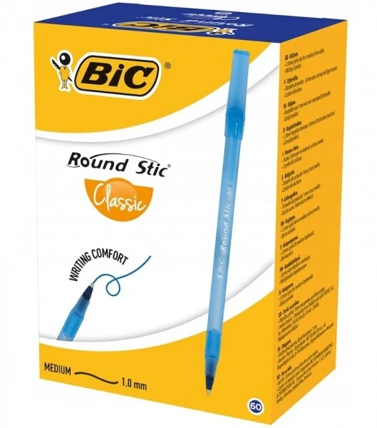 Długopis Bic Round Stic Classic niebieski 60 szt.
