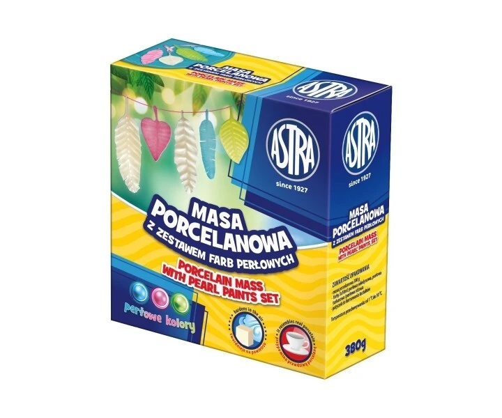 Masa Porcelanowa Astra z farbami perłowymi 3 kol.