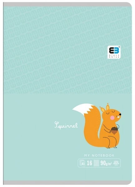 Zeszyt A5 16k kratka INTERDRUK B&B Pastel KIDS 90g