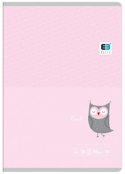 Zeszyt A5 16k kratka INTERDRUK B&B Pastel KIDS 90g