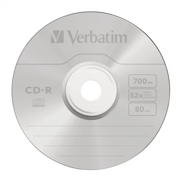 Płyta CD-R 700MB Verbatim AZO 52xCake'25szt 43438