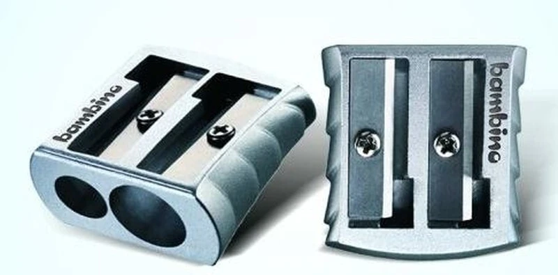 Temperówka podwójna metalowa BAMBINO