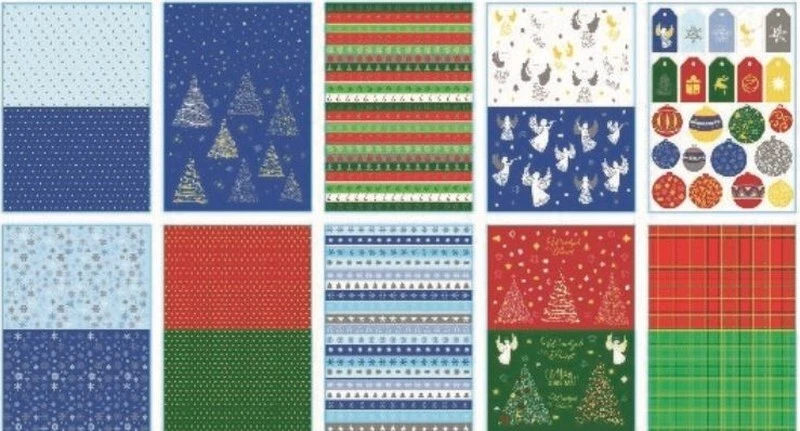 Blok z motywem Christmas Happy Color A4/10 150g