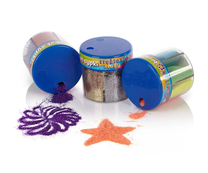 Brokat sypki Astra 50gx6 kolorów z dozownikiem