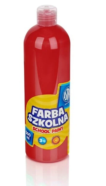 Farba szkolna Astra 500ml ciemnoczerwona