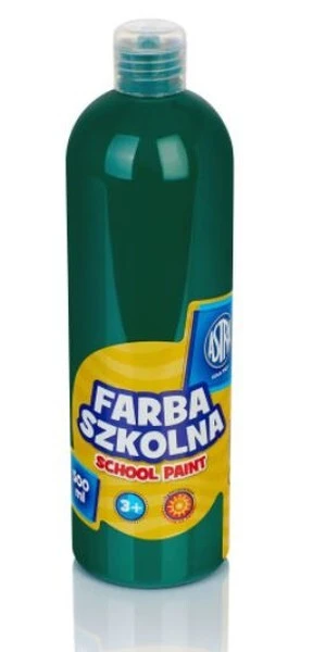 Farba szkolna Astra 500ml ciemnozielona