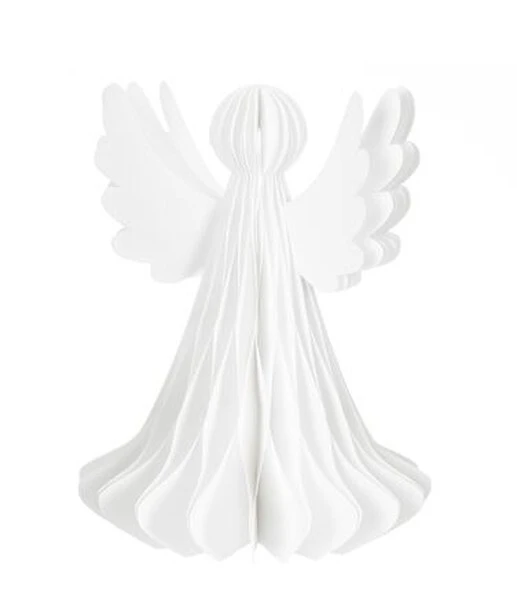 Dekoracja z papieru anioł 15cm