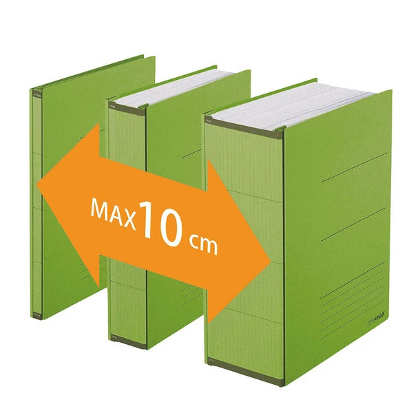 Teczka PLUS skoroszytowa ZERO MAX A4 zielona