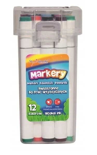 Markery Bambino do prac artystycznych 12 kolorów