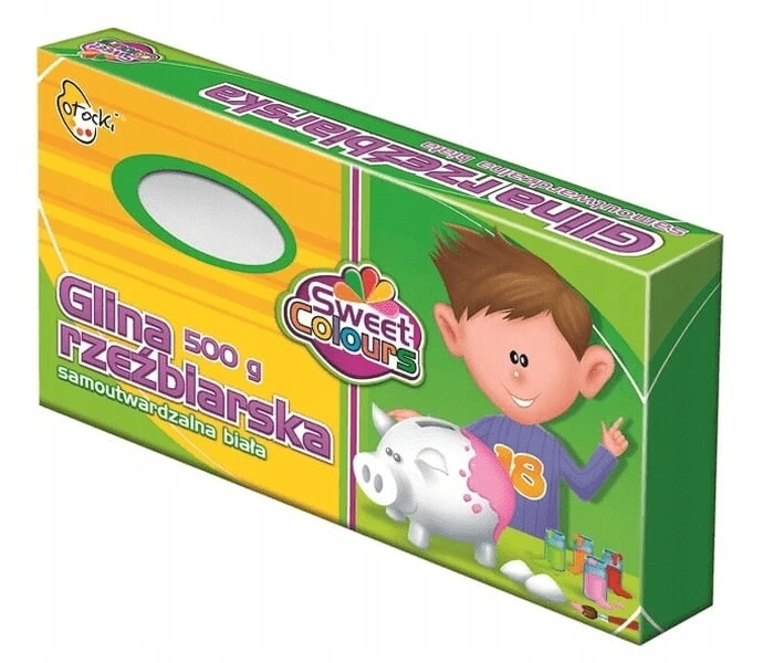 Glina rzeźbiarska Komaplast samoutwardzalna 500g biała