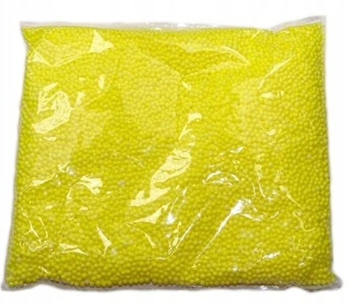 Kulki styropianowe 4 mm 10 g Żółte