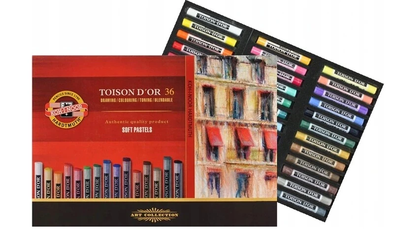 Pastele Kredki Koh-I-Noor TOISON D`OR SUCHE 36 szt