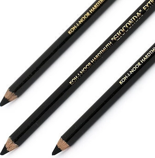Węgiel w drewnie 3 szt Gioconda czarny Koh I Noor