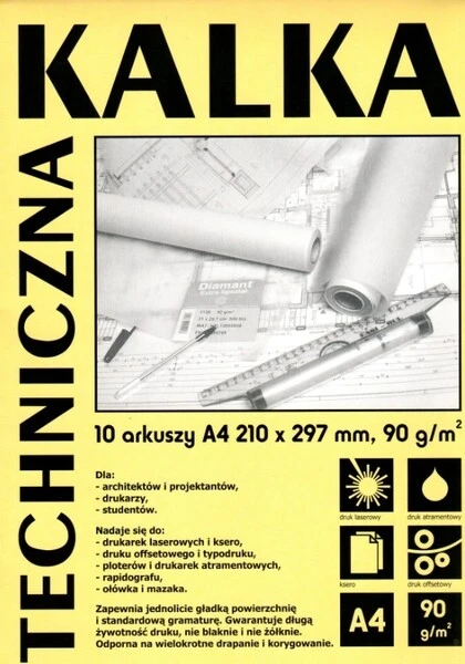 Kalka techniczna Blok A4 90g Koh I Noor