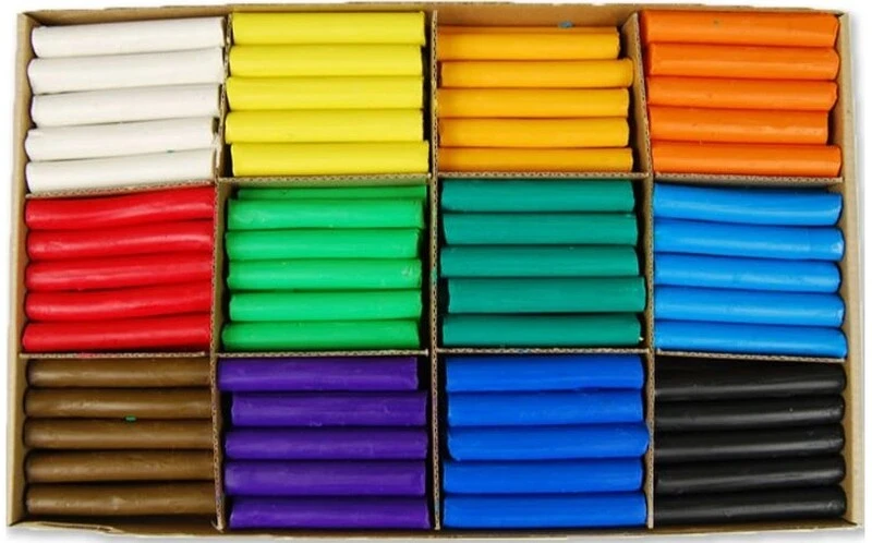 Plastelina MONA 180 szt 12 kol zestaw przedszkolny