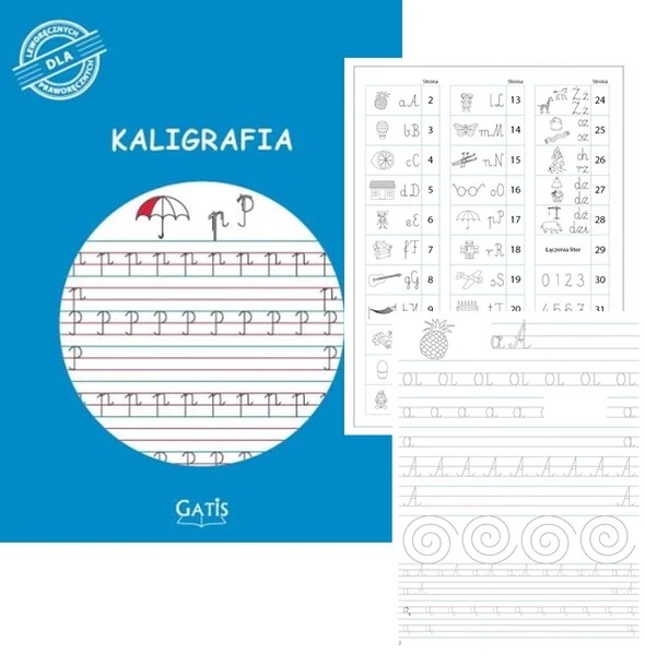 Zeszyt A4/16 k do kaligrafii Nauka pisania GATIS