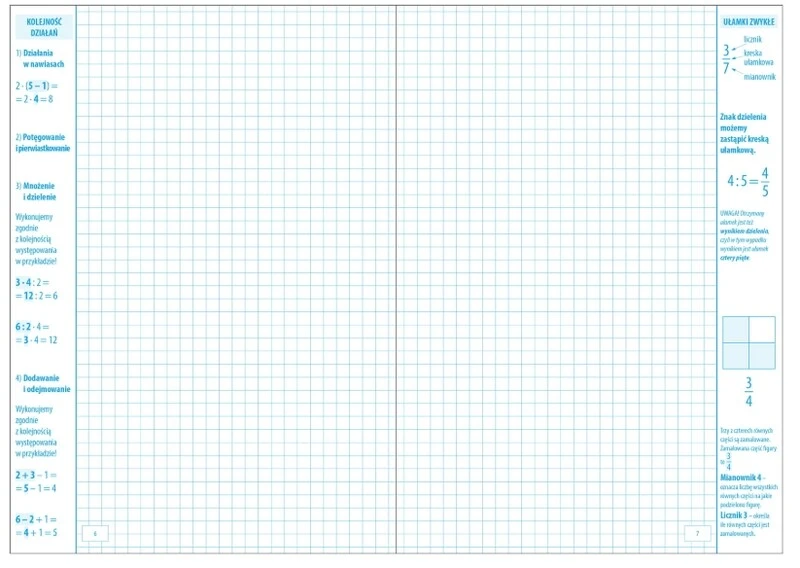 Zeszyt A5 60k kratka Matematyka z poradnikiem GATIS