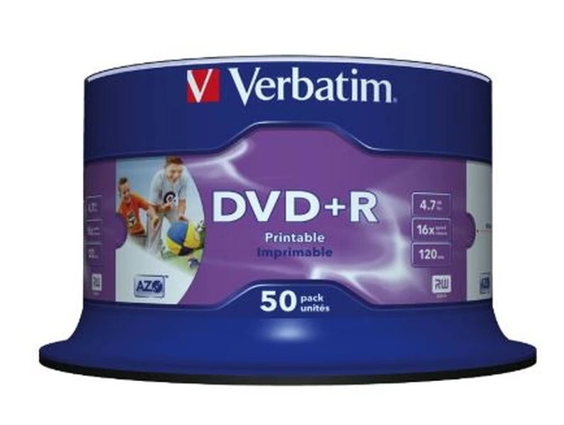 Płyta DVD+R 16x Inkjet Printable 50szt Verbatim
