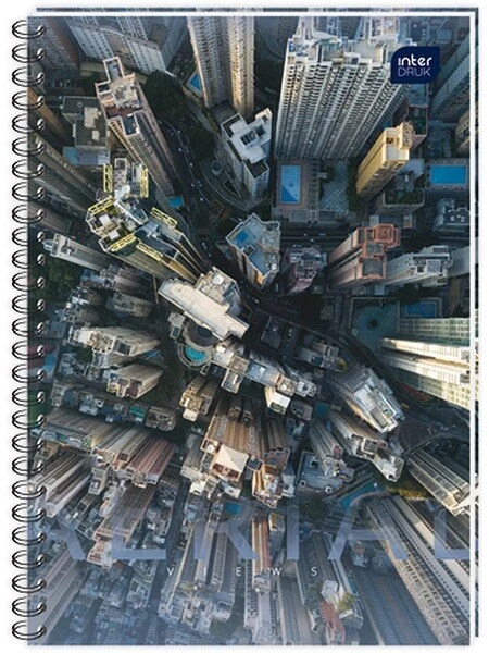 Kołozeszyt A5 80 kratka INTERDRUK mix