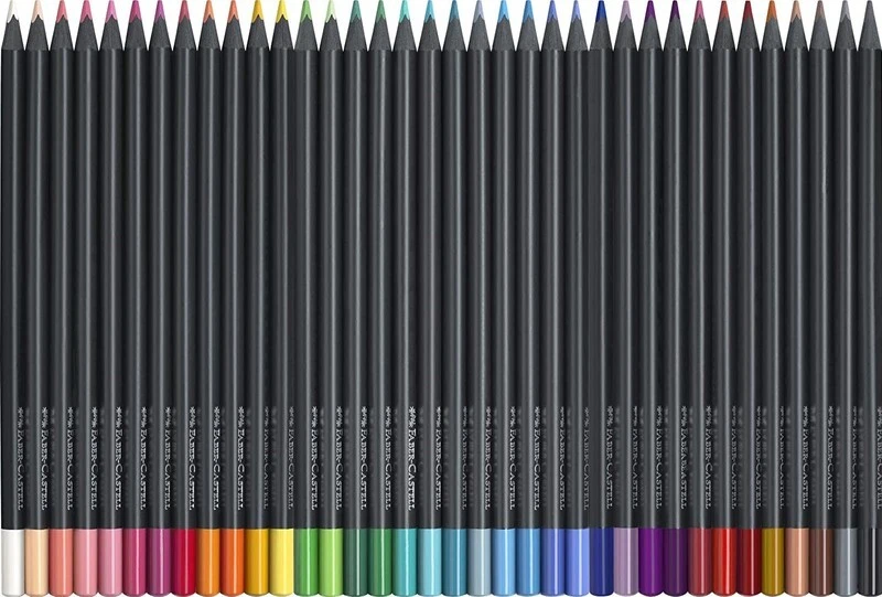 Kredki Faber-Castell trójkątne Black Edition 36 kolorów