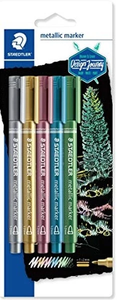 Markery metaliczne zestaw 5 kolorów Staedtler