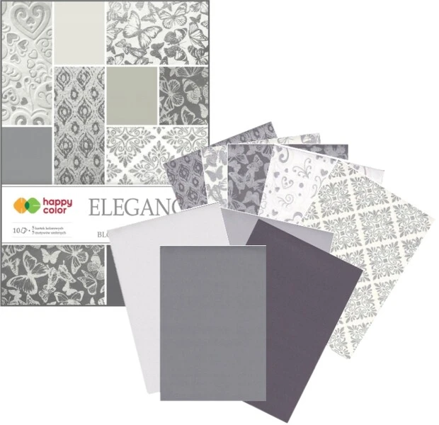 Blok z motywami efekt Elegance A4/10k Happy Color