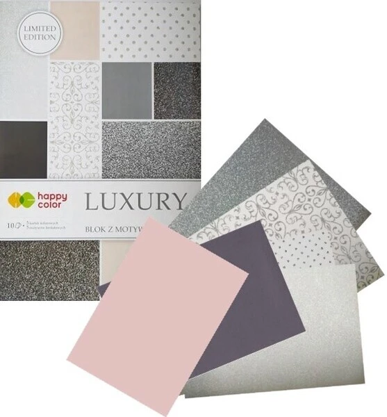 Blok z motywami efekt Luxury A4/10k Happy Color