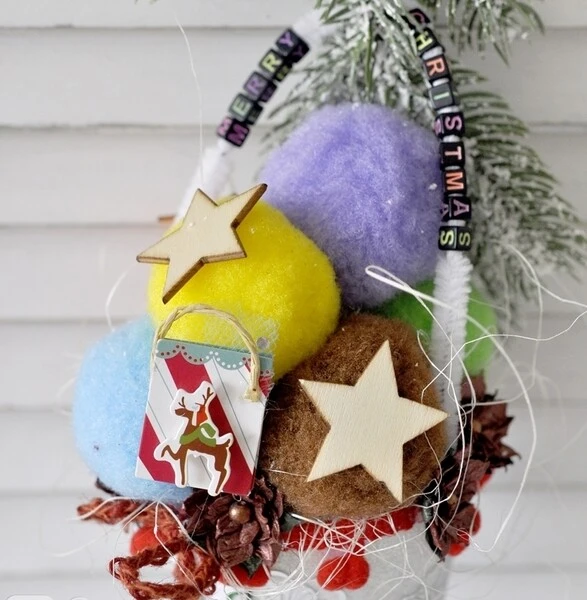 Poinsecje papierowe 8 szt. Metallic Red