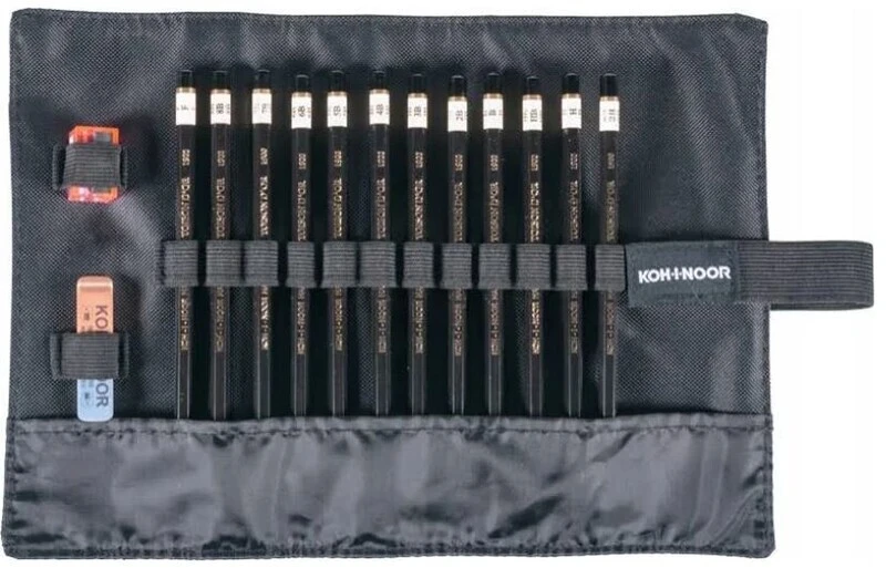 Zestaw ołówków KOH-I-NOOR TOISON 8B-2H 12szt ETUI