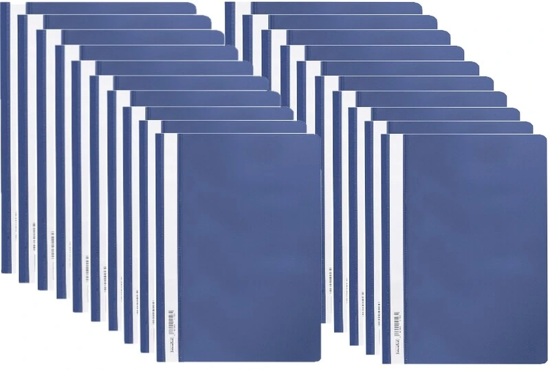 Skoroszyt PP miękki A4 granatowy Biurfol 20 sztuk