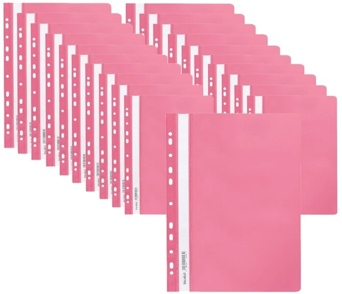 Skoroszyt miękki zawieszany PP różowy BIURFOL 20 szt