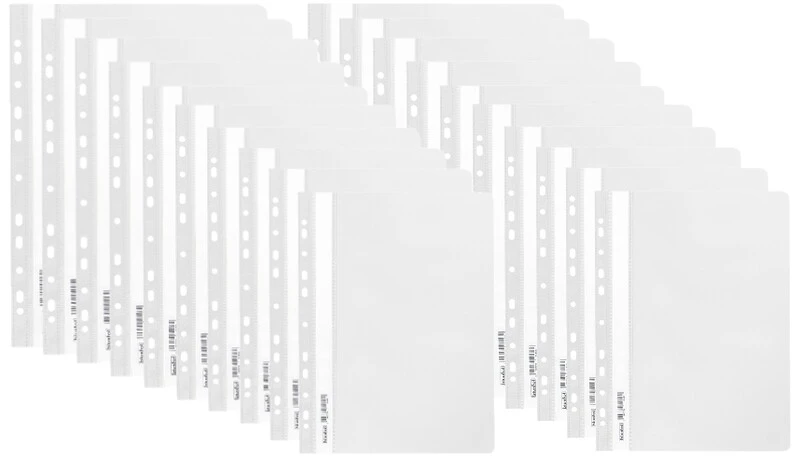 Skoroszyt miękki zawieszany PP biały BIURFOL 20 szt