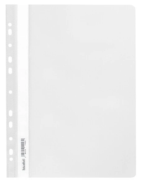 Skoroszyt miękki zawieszany PP biały BIURFOL 20 szt