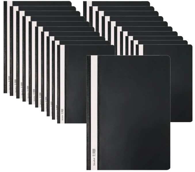 Skoroszyt twardy A4 czarny BIURFOL 20 sztuk