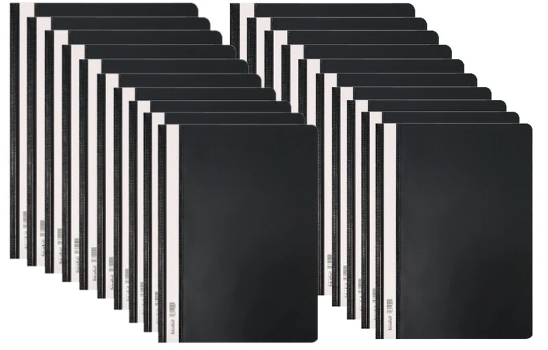 Skoroszyt twardy A4 czarny BIURFOL 20 sztuk